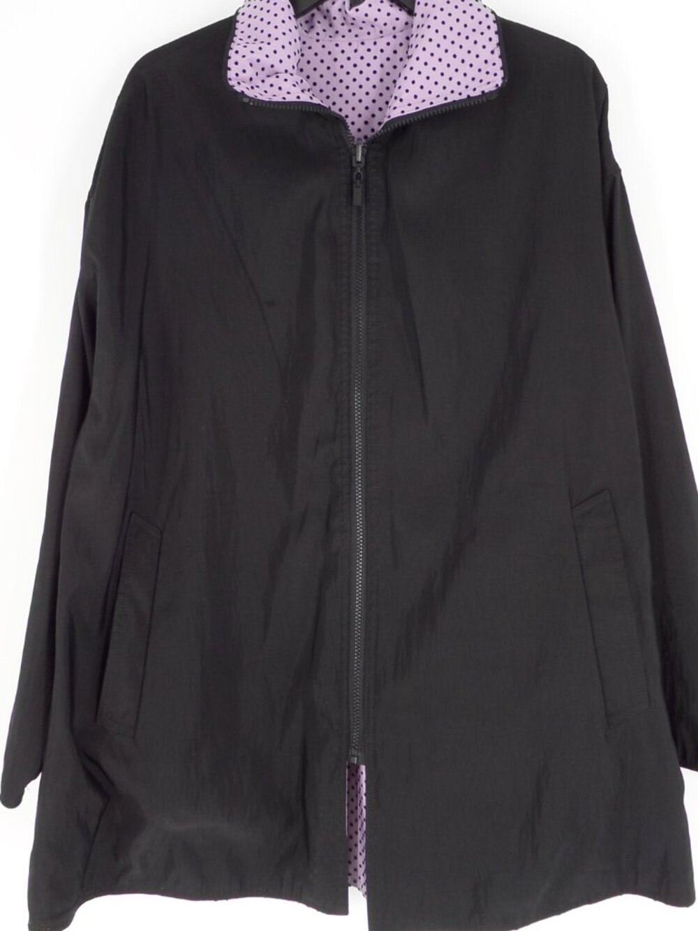 Mycra Pac Now Reversable All Weather Woman's Jacket Black n Purple Size S/M